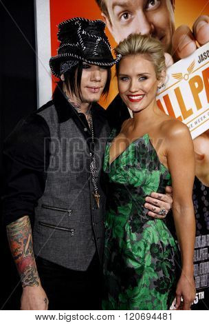 Dj Ashba and Nicky Whelan at the Los Angeles Premiere of 
