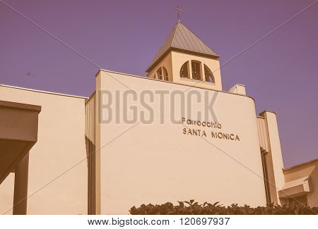 Santa Monica Church Turin Vintage