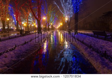 Odessa In The Fog. Christmas.