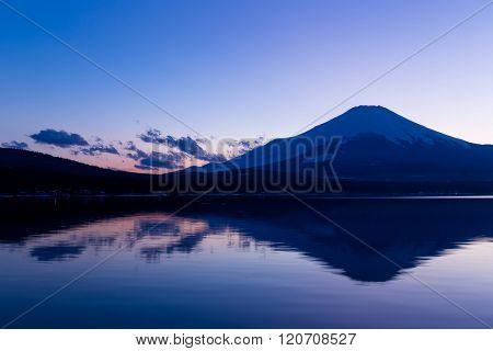 Mountain Fuji with Lake Yamanaka