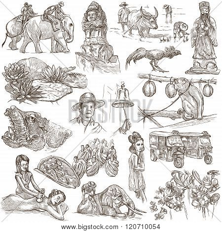 Thailand. Pictures Of Life. Freehands.