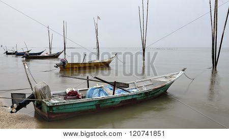 The Wooden Fishing Boat  The Seashore