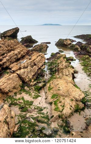 East Coast Of Irish Sea In Malahide, Ireland