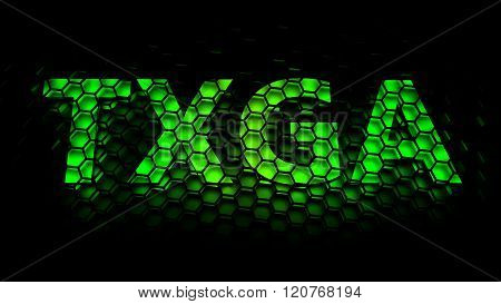 TXGA (Tesselar eXtended Graphics Array)  - computer generated image (3D render)