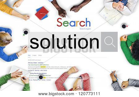 Solution Problem Solving Decision Progress Concept