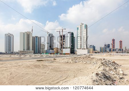 Skyline Of Manama City, Bahrain