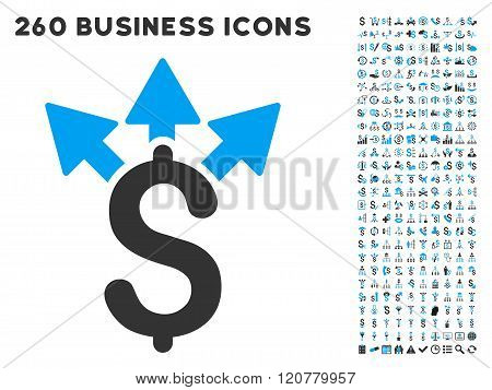 Split Payment Icon with Flat Vector Set