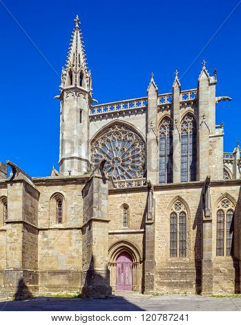 Medieval Gothic Cathedral, Carcassonne