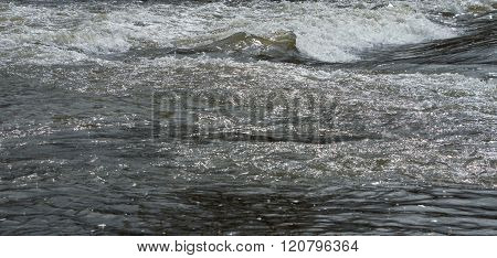Rushing water