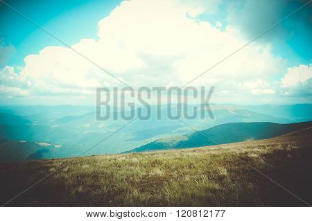 Carpathian mountains landscape