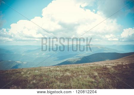 Carpathian mountains landscape