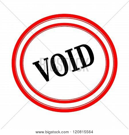 VOID black stamp text on white backgroud