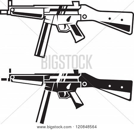 Army Weapon. Line Style.