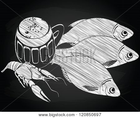 Stockfish, lobster and beer
