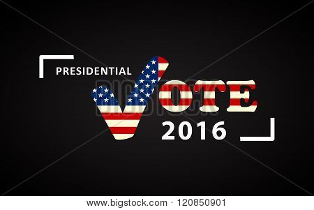 USA 2016 Presidential election poster