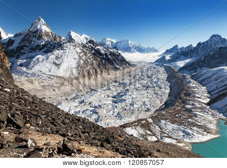 View Of Ngozumba Glacier