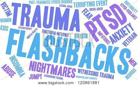 Flashbacks Word Cloud