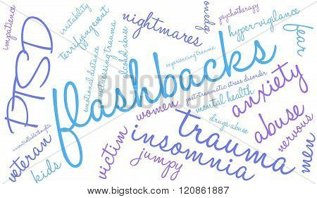 Flashbacks Word Cloud
