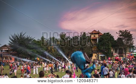 Ubud, Bali - March 8: Unidentified People During The Celebration Of Nyepi - Balinese Day Of Silence