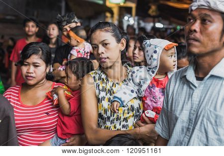 Ubud, Bali - March 8: Unidentified People During The Celebration Of Nyepi - Balinese Day Of Silence