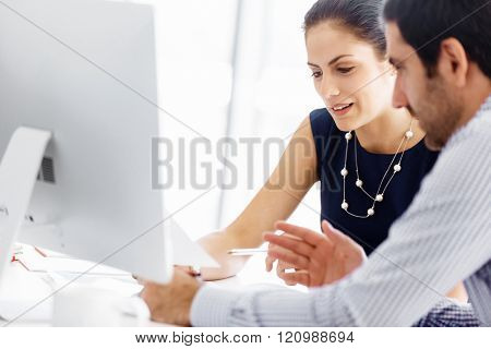 Business people in modern office