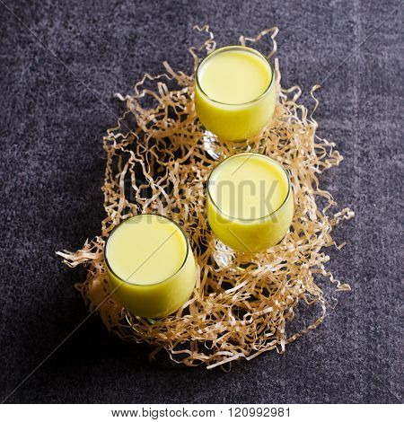 Yellow Liquid In A Glass