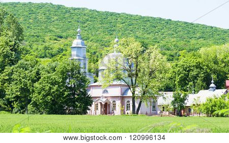Church Monastery Park In Spring