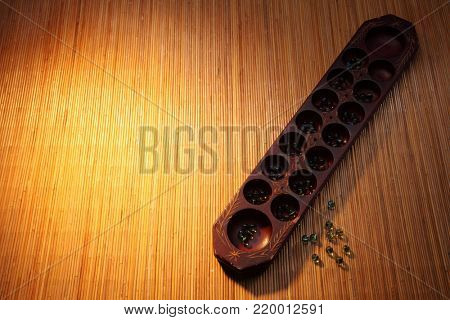 Congkak  is a traditional game in asia