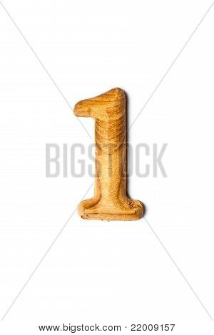 Fuente de madera aislado