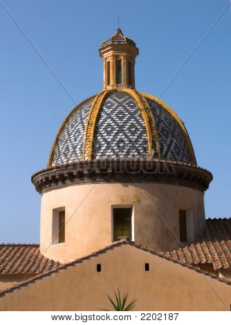 Praiano Kuppel der Kirche von San gennaro