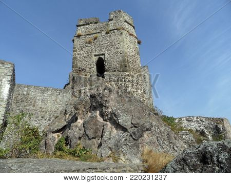 Ruins Of Levice Castle In Slovakia, Europe