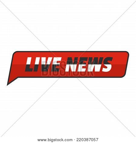 News icon. Flat illustration of news vector icon for web.