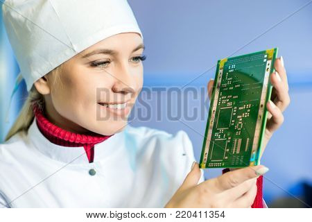 microchip production factory computer repair expert research