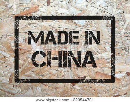 Made in China, written on chip board