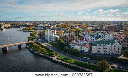 Aerial View Of Vyborg, Russia