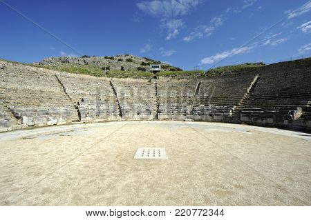 Ruins of ancient Greece near Thessaloniki in Phillipi