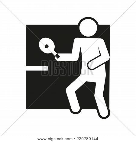 Square Block Table Tennis Pingpong Vector Illustration Graphic Design