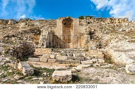View Of Dougga, An Ancient Roman Town In Tunisia. North Africa
