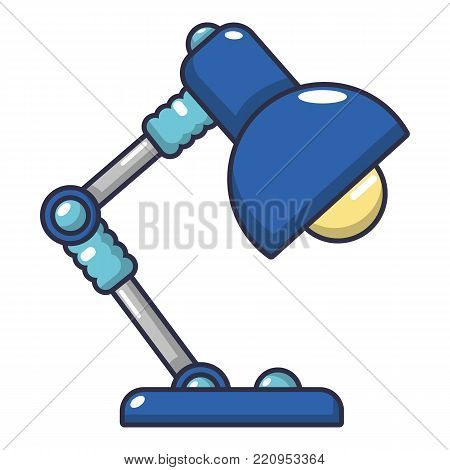 Table lamp icon. Cartoon illustration of table lamp vector icon for web