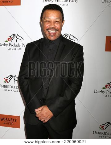LOS ANGELES - JAN 5:  Reggie Calloway at the Unbridled Eve Derby Prelude Party Los Angeles at the Avalon on January 5, 2018 in Los Angeles, CA