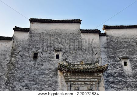 Xidi, a small ancient village in Anhui province in China near the Yellow Mountains.