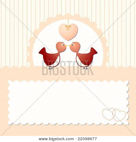 Invitation avec oiseaux