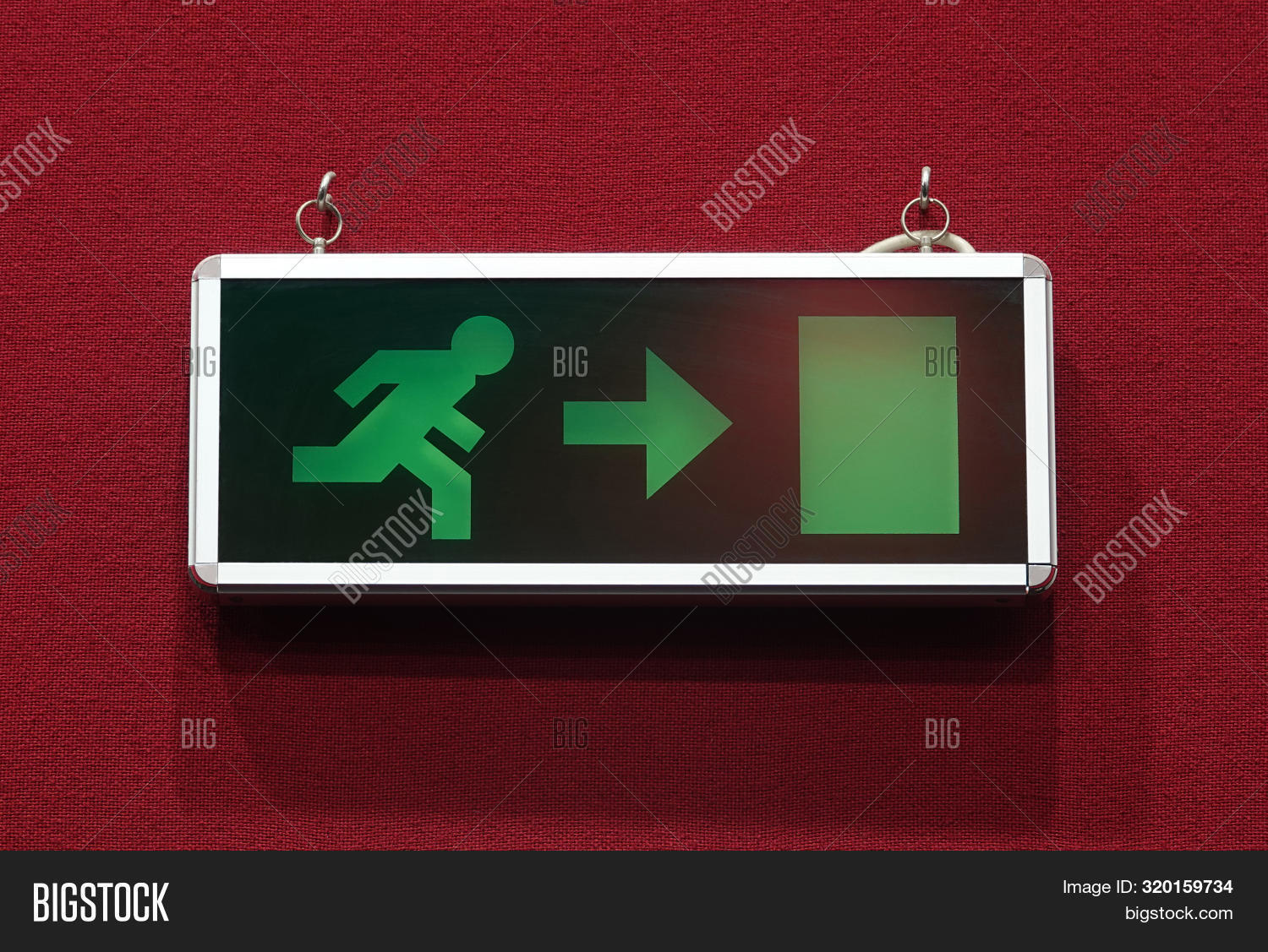 Emergency Exit Sign Image & Photo (Free Trial) Bigstock