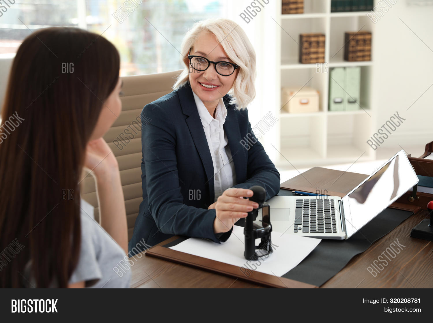 Female Notary Working Image & Photo (Free Trial) Bigstock