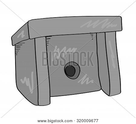 Dolmen On A White Background. Cartoon. Vector Illustration.