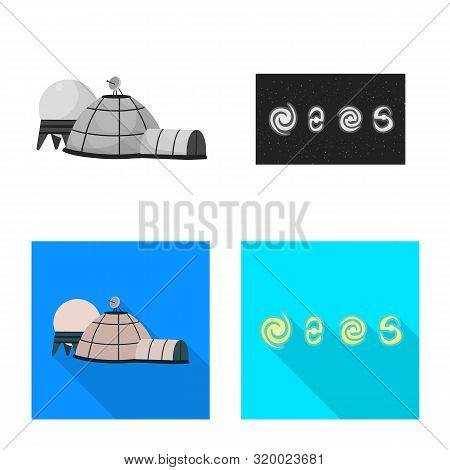 Vector Design Of Astronomy And Technology Icon. Set Of Astronomy And Sky Vector Icon For Stock.
