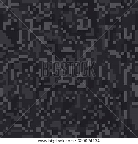 Digital Pixel Camouflage Seamless Pattern For Your Design. Vector Camo Texture