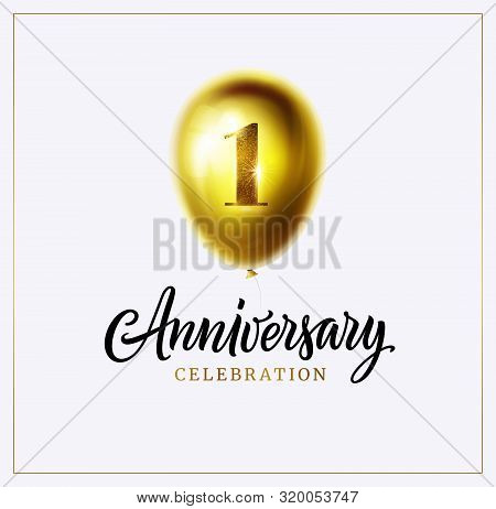 1st Anniversary Vector Photo Free Trial Bigstock
