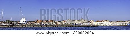 HEL, POMERANIA, POLAND - AUGUST 27: Entrance to the Port of Hel on August 27, 2019 in Hel, Pomerania, Poland