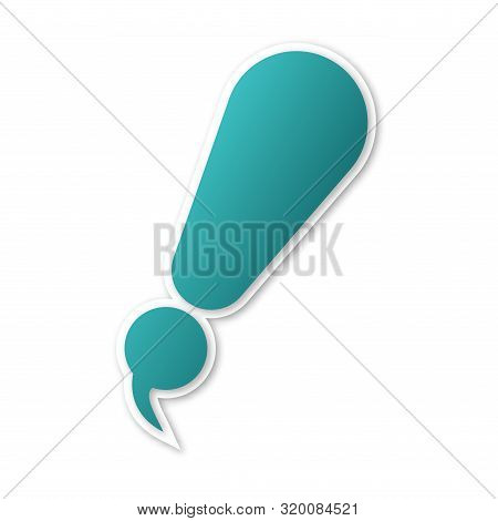 Exclamation Logo Communication Bubbles On The Background. Eps 10 Vector File.